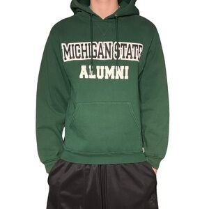 Michigan State Russell Athletic Hoodie college retro size small